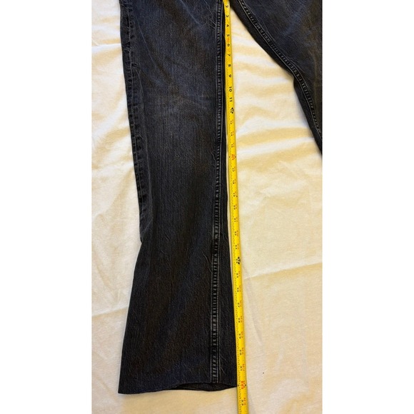 ZARA Black Straight Leg Jeans Womens US 6 EUR 38 Y2K Retro Denim Pants Mid Rise - Picture 10 of 12